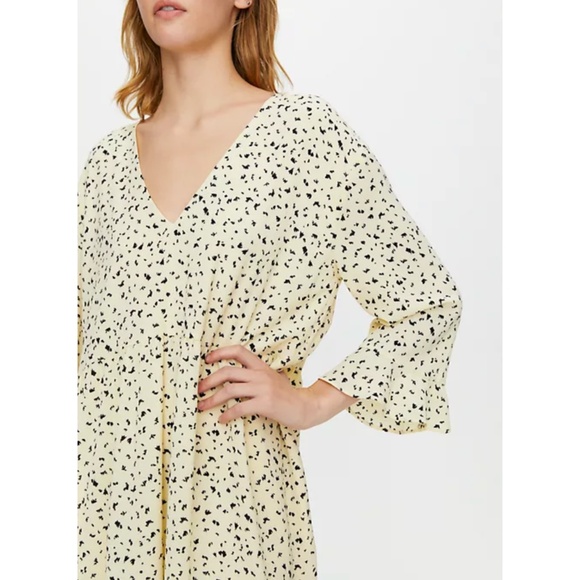 Aritzia Little Moon Yellow Midi Dress - Picture 2 of 6